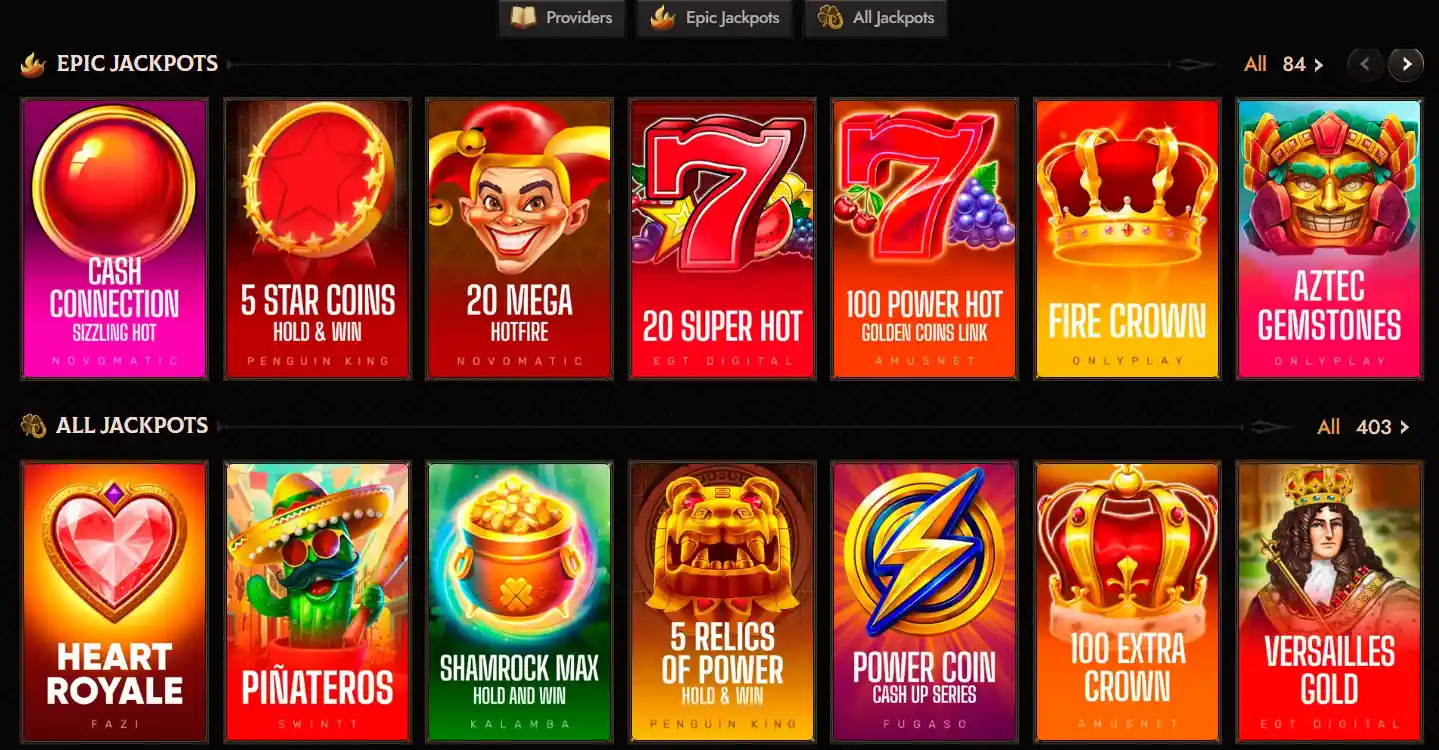 crusado casino jackpots