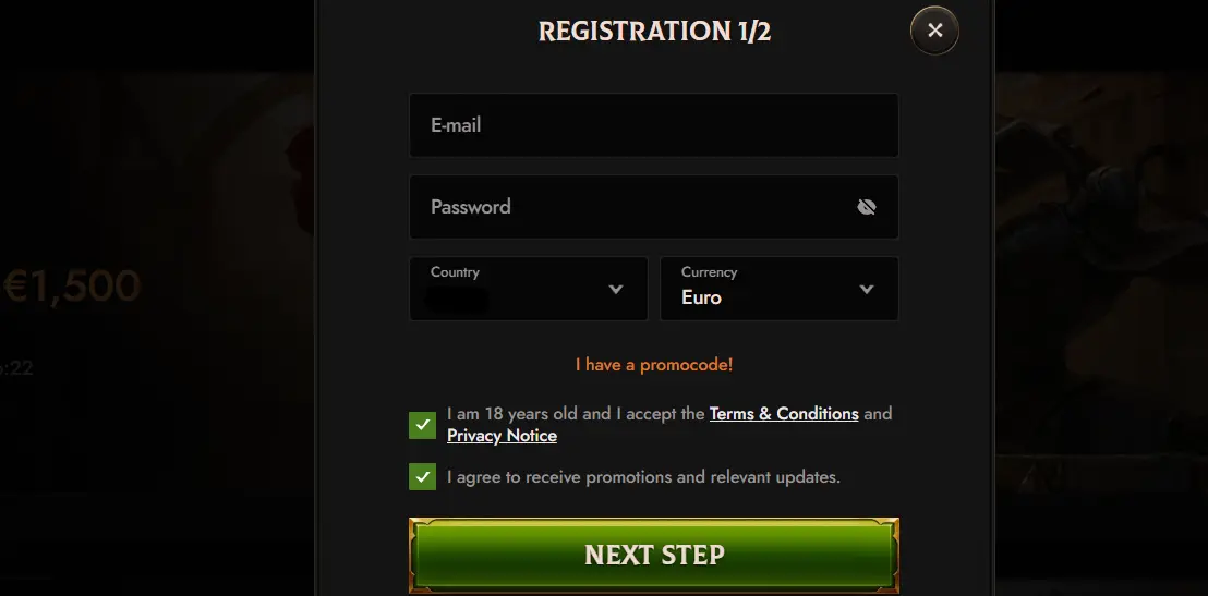 crusado casino registration